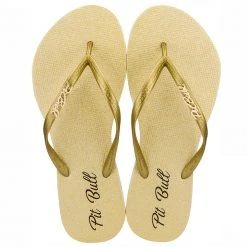 PIT BULL JEANS Women's Slipper Gold Luxury - 34679