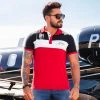 PL MALHA Color Block Style Men's Polo- 59885