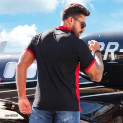 PL MALHA Color Block Style Men's Polo- 59885