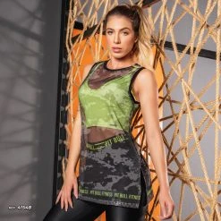 PL FITNESS Fit Camouflaged Tank - 41548