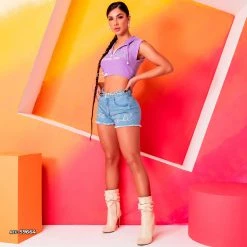 REPRESENTAÇÃO JEANS Women Frayed Shorts Butt Lifting Effect - 59664 10 REPRESENTAÇÃO JEANS Women Frayed Shorts Butt Lifting Effect - 59664