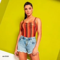 PL JEANS Jeans Shorts With Buttons And Destroyed Bars - 60028