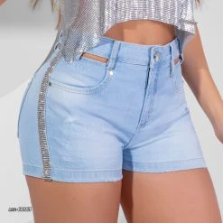 REPRESENTAÇÃO JEANS Short With Opening At The Waist - 60163 Women