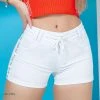 REPRESENTAÇÃO JEANS Women White Shorts With Drawstring - 60278 1 REPRESENTAÇÃO JEANS Women White Shorts With Drawstring - 60278