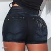 PIT BULL JEANS Short Denim Skirt Double Waistband - 59663 Conecte-Se