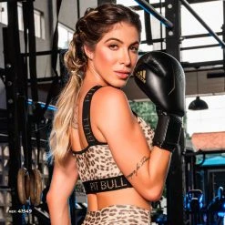 PL FITNESS Top Fitness Animal Print - 41549