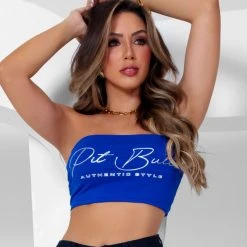 PL MALHA Identity 63261 - Strapless Top With Pit Bull Logo Mania Enhances Curves 14 PL MALHA Identity 63261 - Strapless Top With Pit Bull Logo Mania Enhances Curves