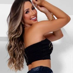 PL MALHA Identity 63261 - Strapless Top With Pit Bull Logo Mania Enhances Curves 17 PL MALHA Identity 63261 - Strapless Top With Pit Bull Logo Mania Enhances Curves