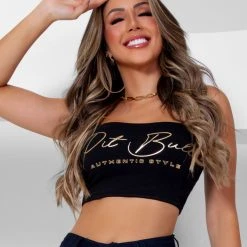 PL MALHA Identity 63261 - Strapless Top With Pit Bull Logo Mania Enhances Curves 16 PL MALHA Identity 63261 - Strapless Top With Pit Bull Logo Mania Enhances Curves