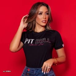 PL MALHA 61864 - Women's T-shirt With Logomania