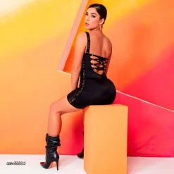 PL REPRESENTAÇÃO MALHA Women Sexy Dress With Logomania - 59984