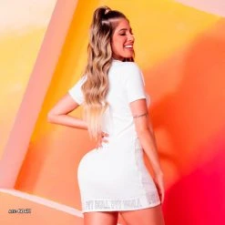 PL MALHA Fashion Style T-shirt Dress - 60411