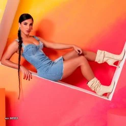 REPRESENTAÇÃO JEANS Bicolor Jeans Dress - 60555 Women 11 REPRESENTAÇÃO JEANS Bicolor Jeans Dress - 60555 Women