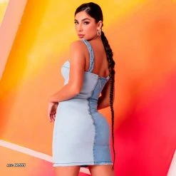 REPRESENTAÇÃO JEANS Bicolor Jeans Dress - 60555 Women