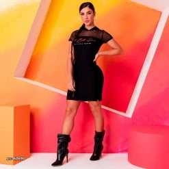 Pit Bull Jeans Official Black Comfort Dress With Hood - 60690 Women