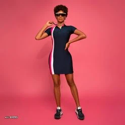 PL MALHA Movement Polo Dress Perfect Fit With Short Sleeves - 61095 11 PL MALHA Movement Polo Dress Perfect Fit With Short Sleeves - 61095